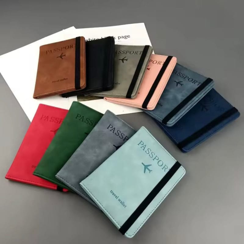 PU Leather Passport Holder and Travel Wallet – Multi Card Organizer with Cash Pocket for Men & Women — view 1