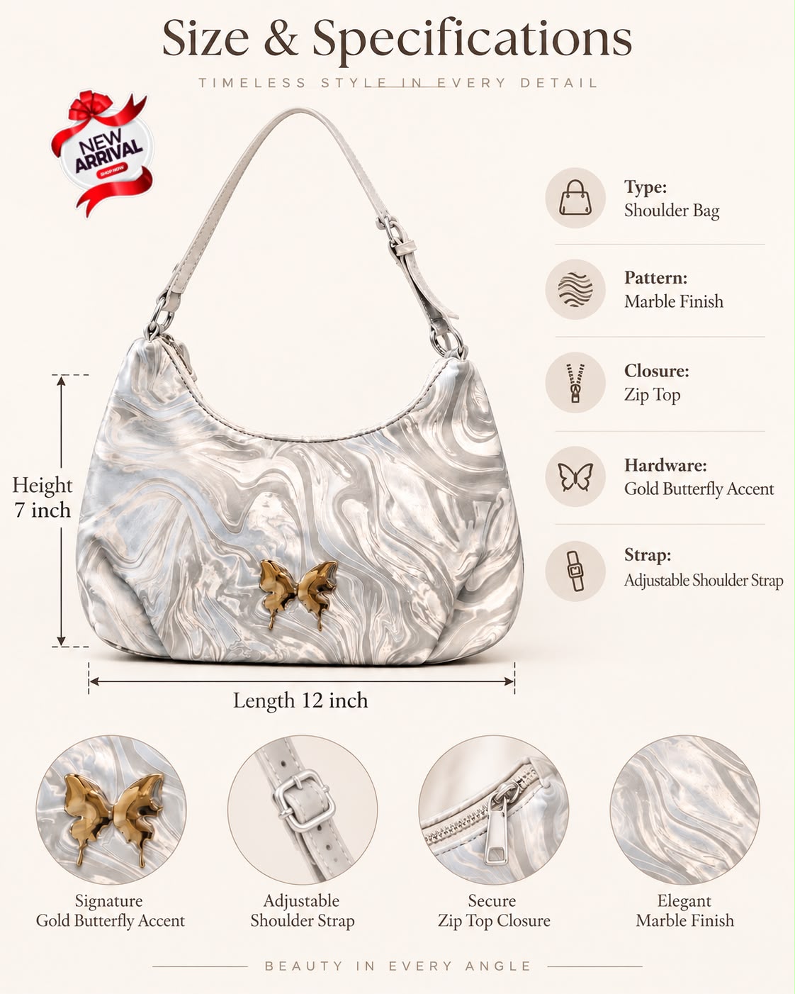 Premium Quality Moon Bag For Girls — view 7