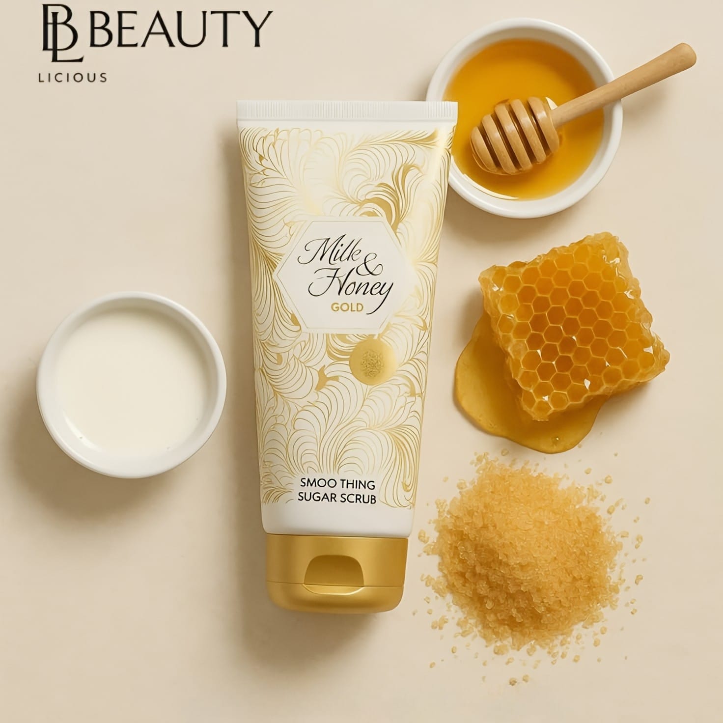 ORIFLAME  Milk and Honey Gold Smoothing Sugar Body Scrub — view 1