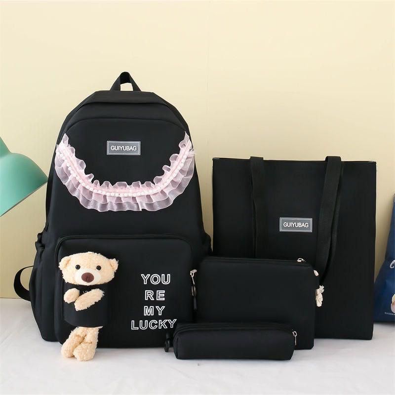 🎀 High Quality 4Pcs School Bag & Backpack For Girls  🎀 — view 5