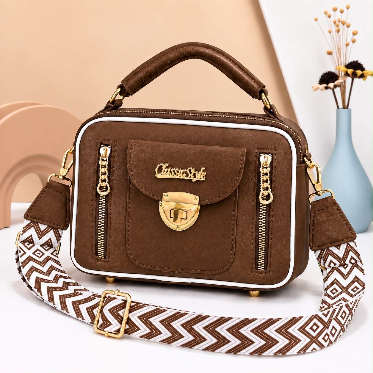🎀  High Quality 2 pockets Cross Body Bag 🎀 — view 4