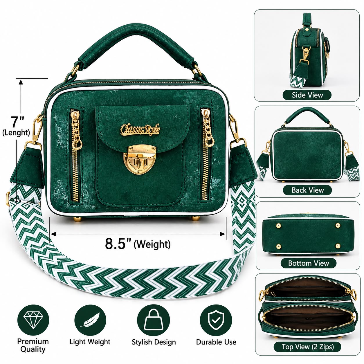 🎀  High Quality 2 pockets Cross Body Bag 🎀 — view 10