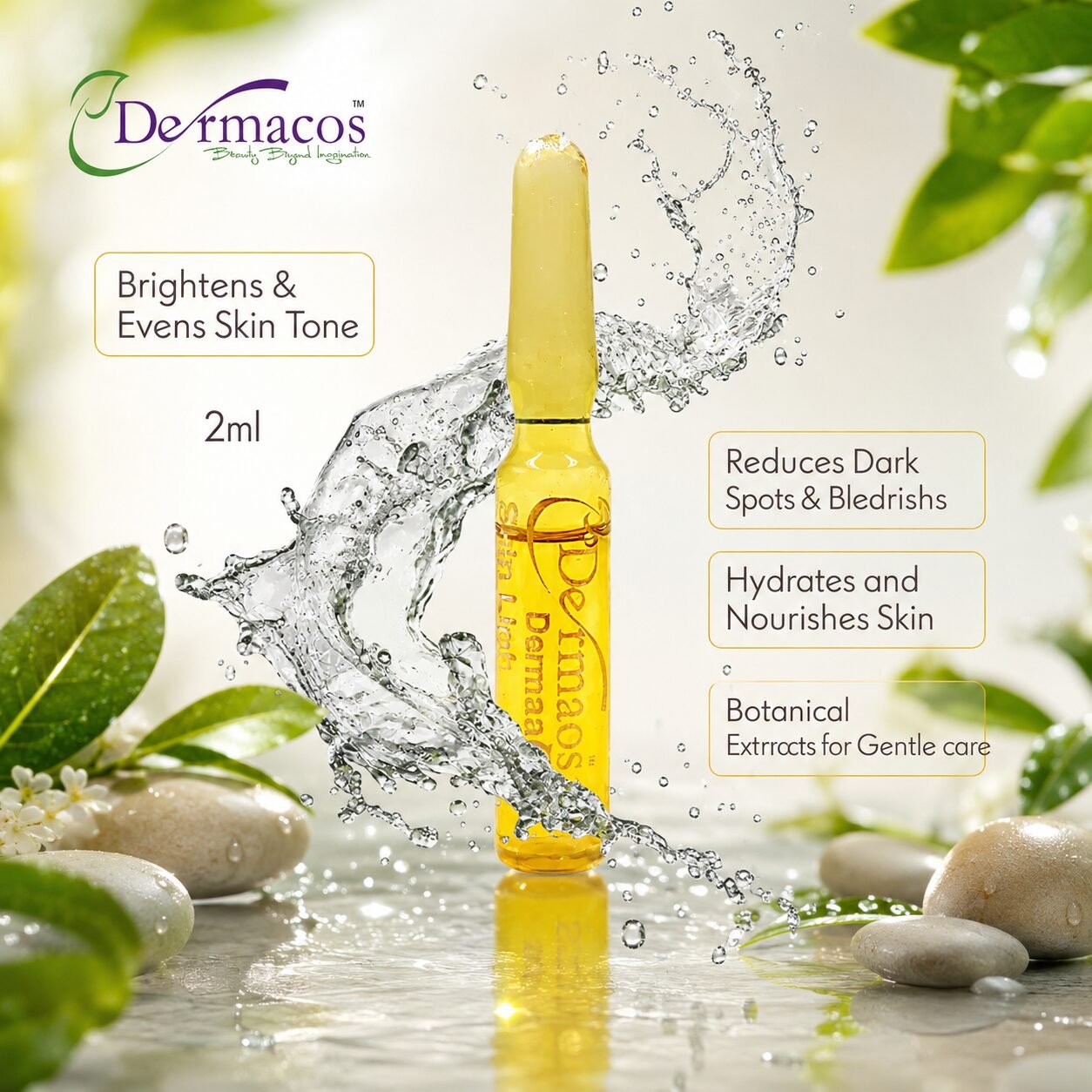 Dermacos Dermafluid Botanical Extracts Skin Lightning Serum (2ml) — view 1