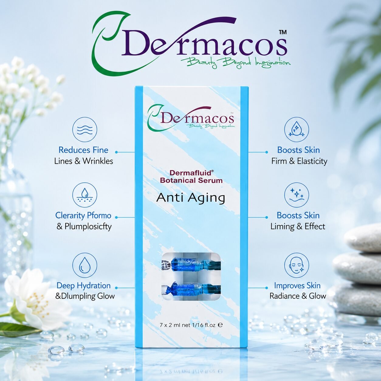 Dermacos Dermapure Anti Aging Ampoule (2ml) Pack of 7 — view 1