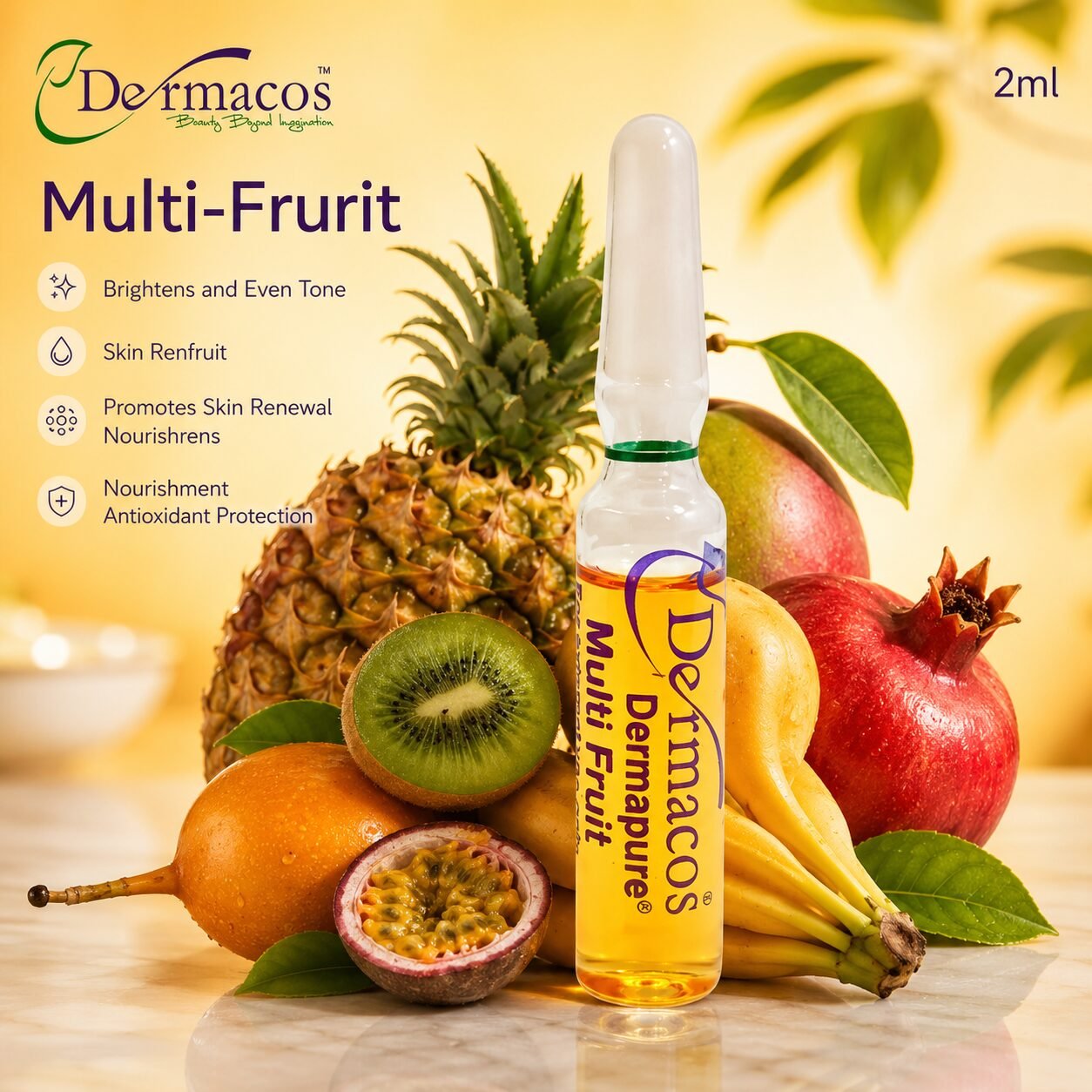 Dermacos Dermapure Botanical Multi Fruit Ampoule (2ml) — view 1