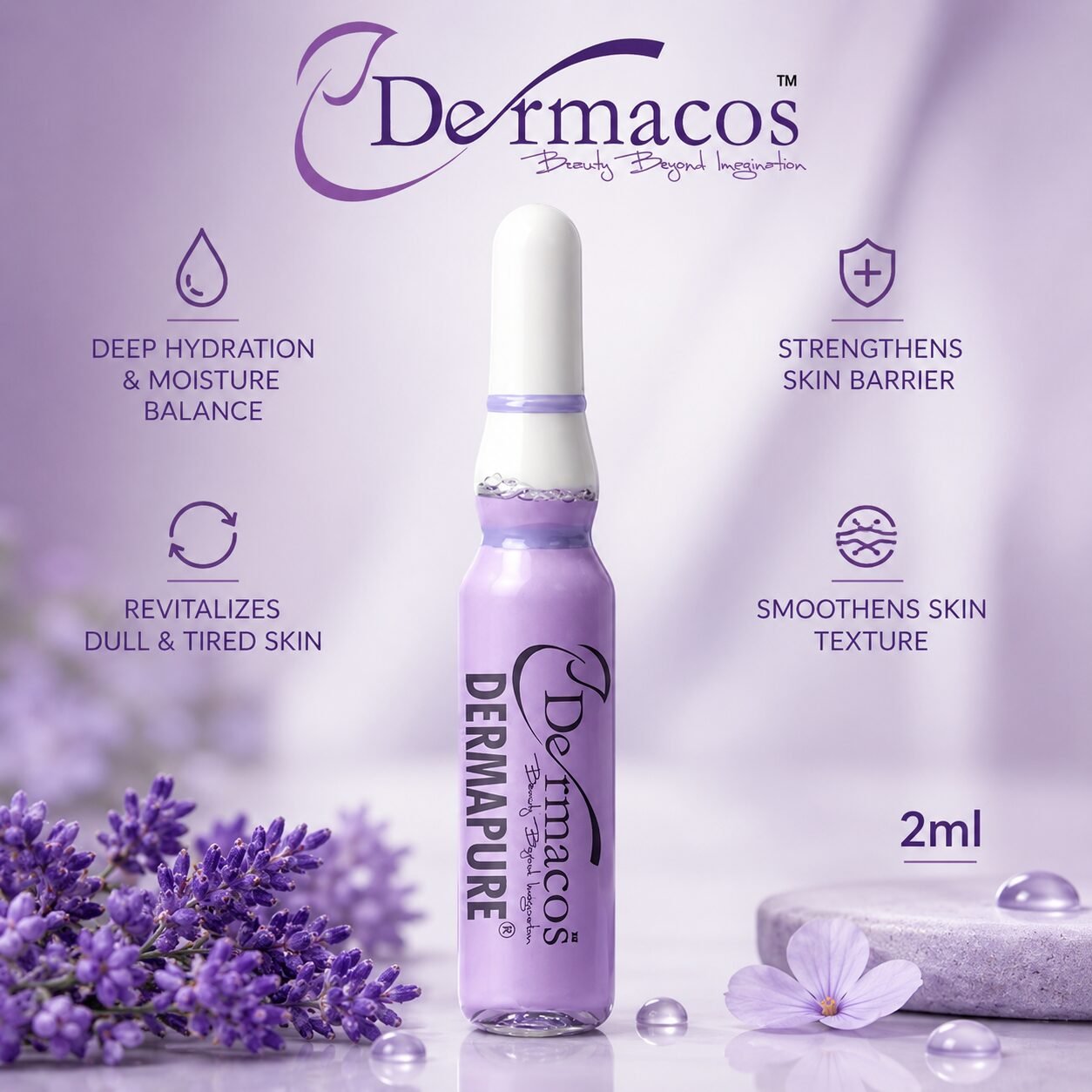 Dermacos Dermapure Botanical Revitalizing Ampoule (2ml) — view 1