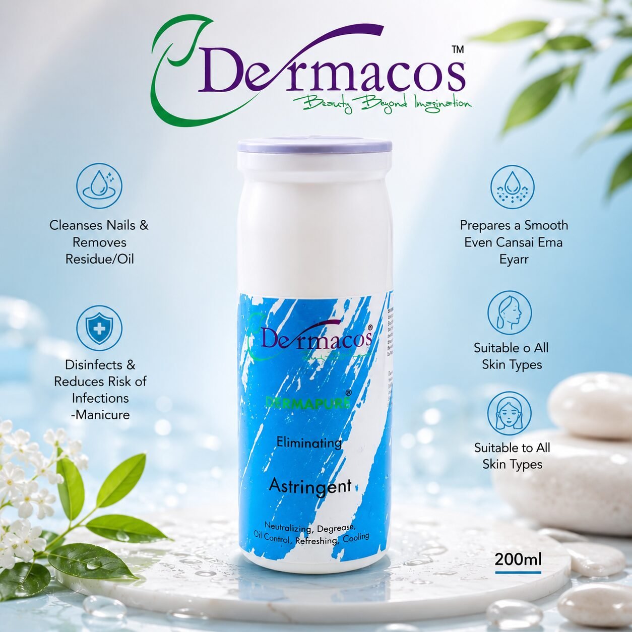 Dermacos Eliminating Astringent (200ml) — view 1
