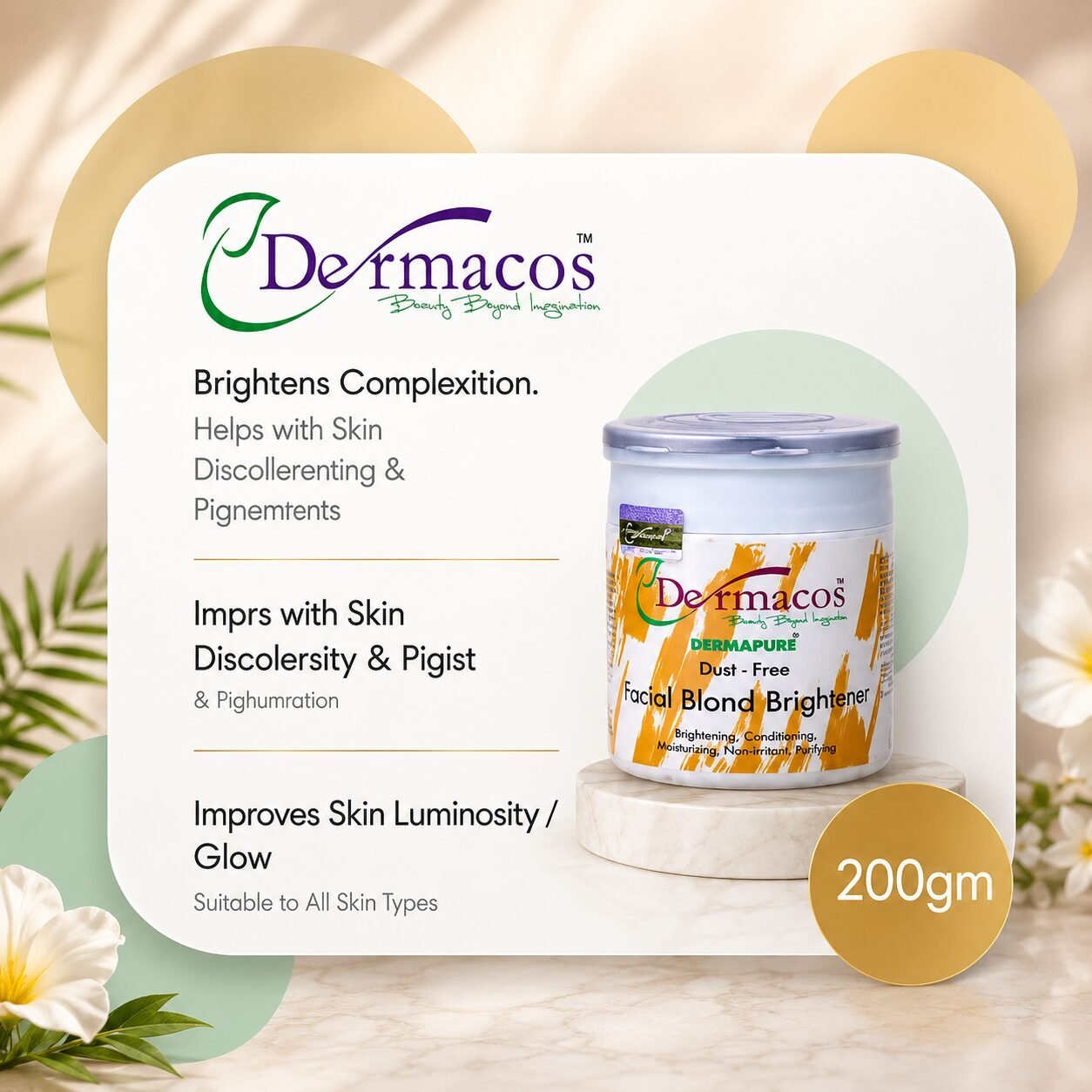 Dermacos Facial Blond Brightener (200gm) — view 1