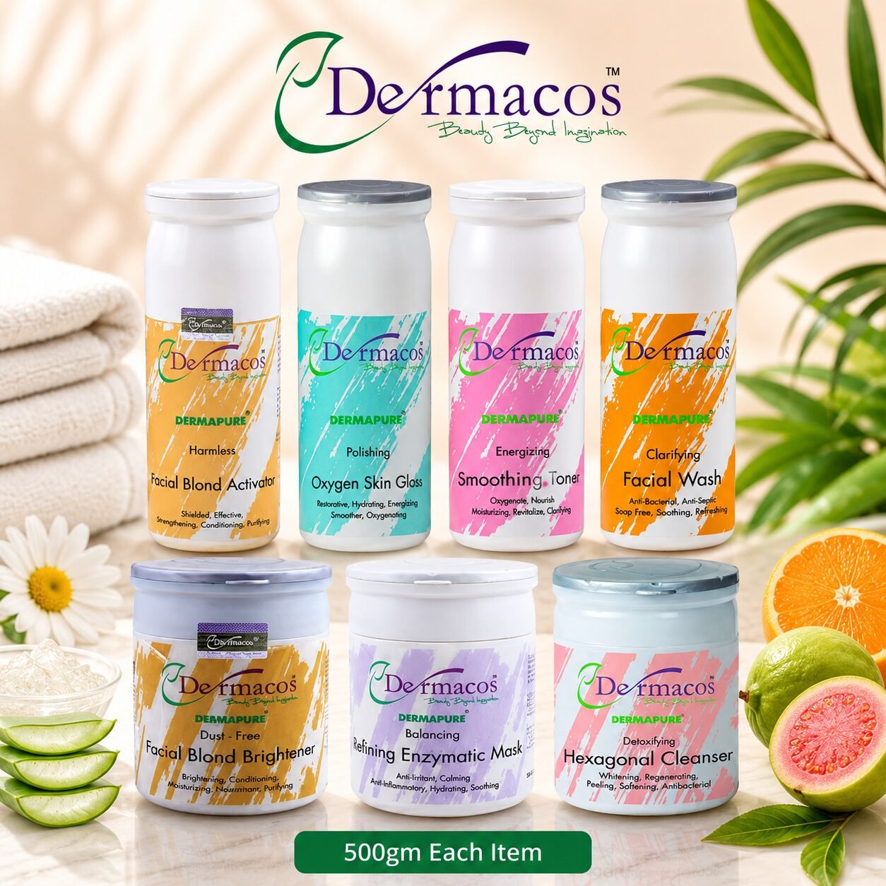 Dermacos Facial Kit (500gm Each) Pack of 7 — view 1