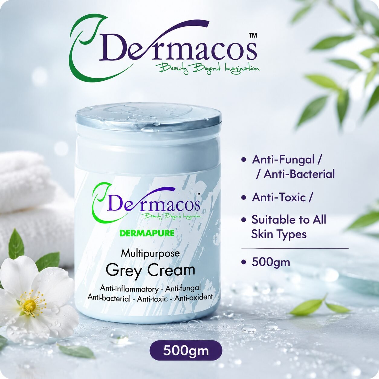 Dermacos Grey Cream (500gm) — view 1
