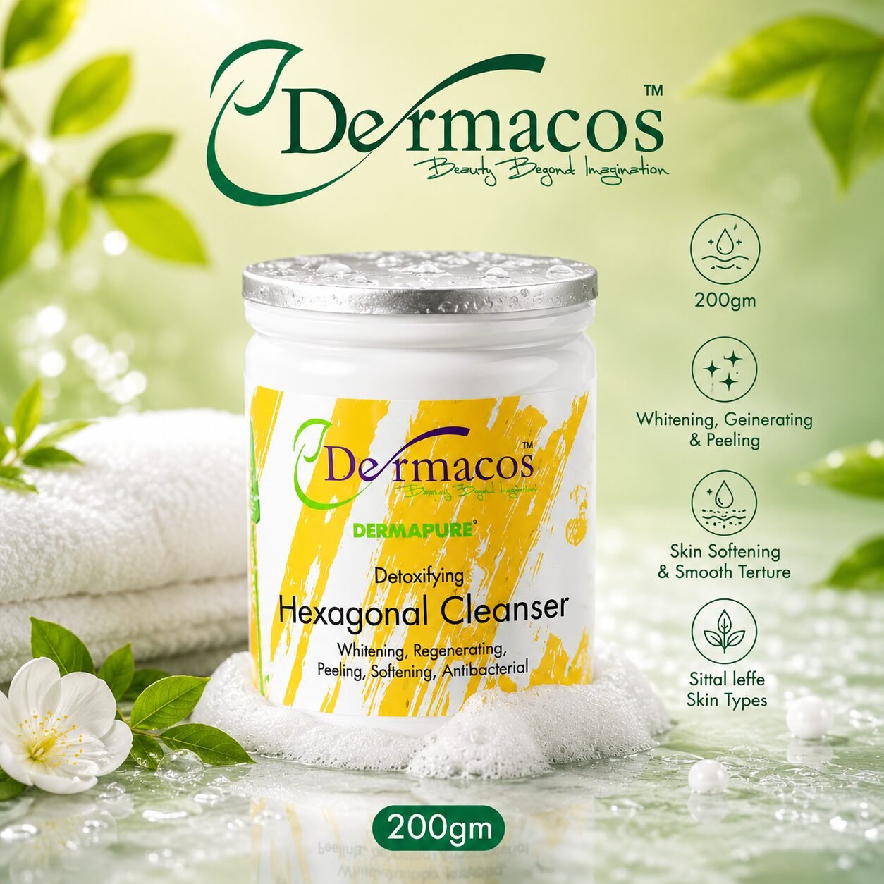 Dermacos Hexagonal Cleanser (200gm) — view 1