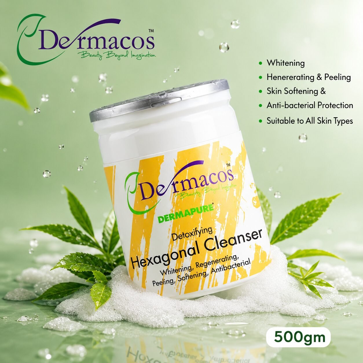 Dermacos Hexagonal Cleanser (500gm) — view 1
