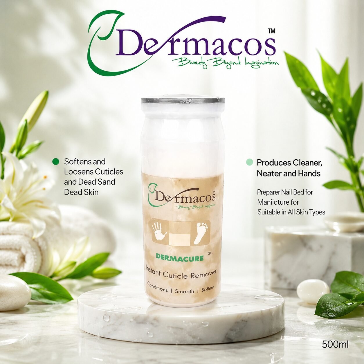 Dermacos Instant Cuticle Remover (500ml) — view 1