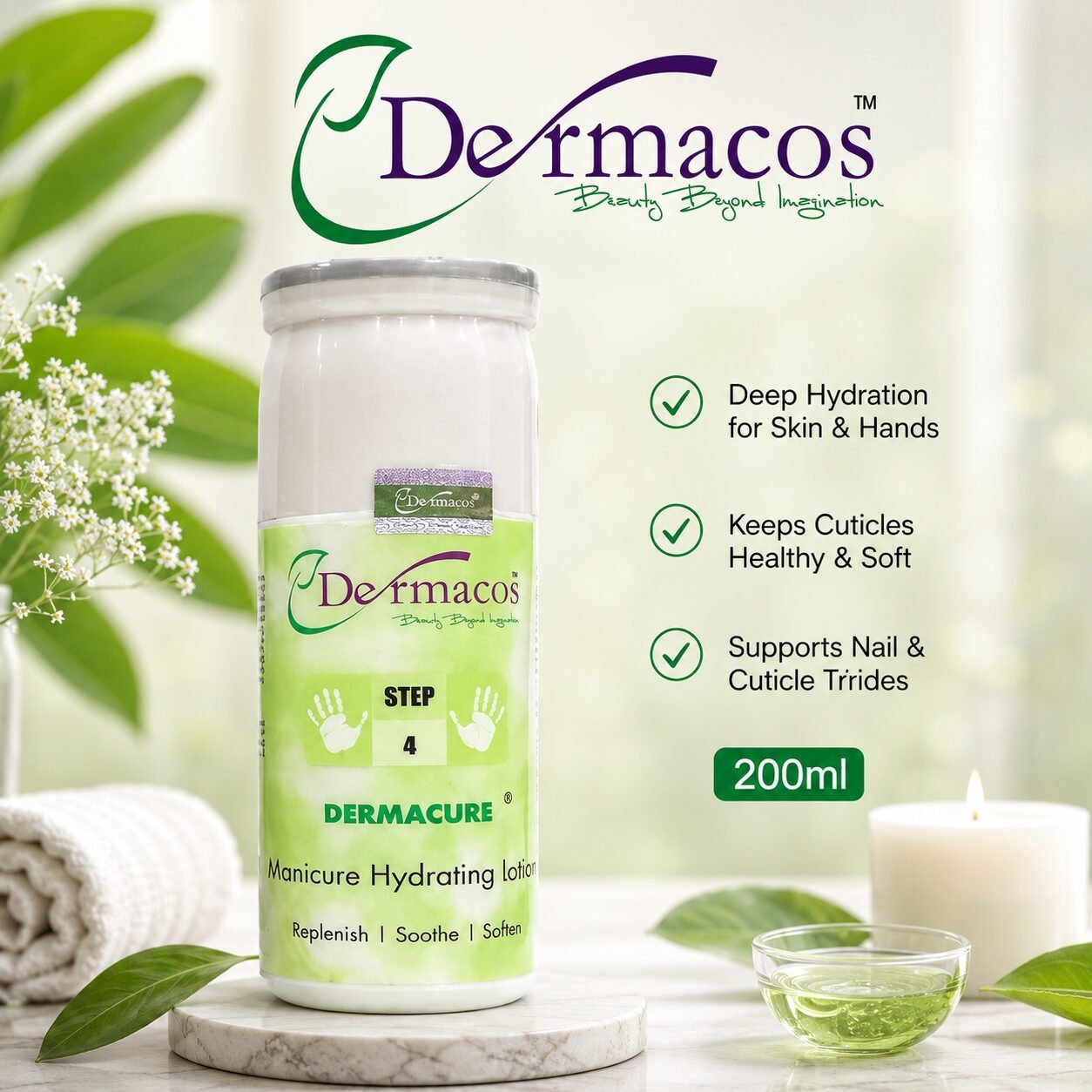 Dermacos Manicure Hydrating Lotion (200ml) — view 1