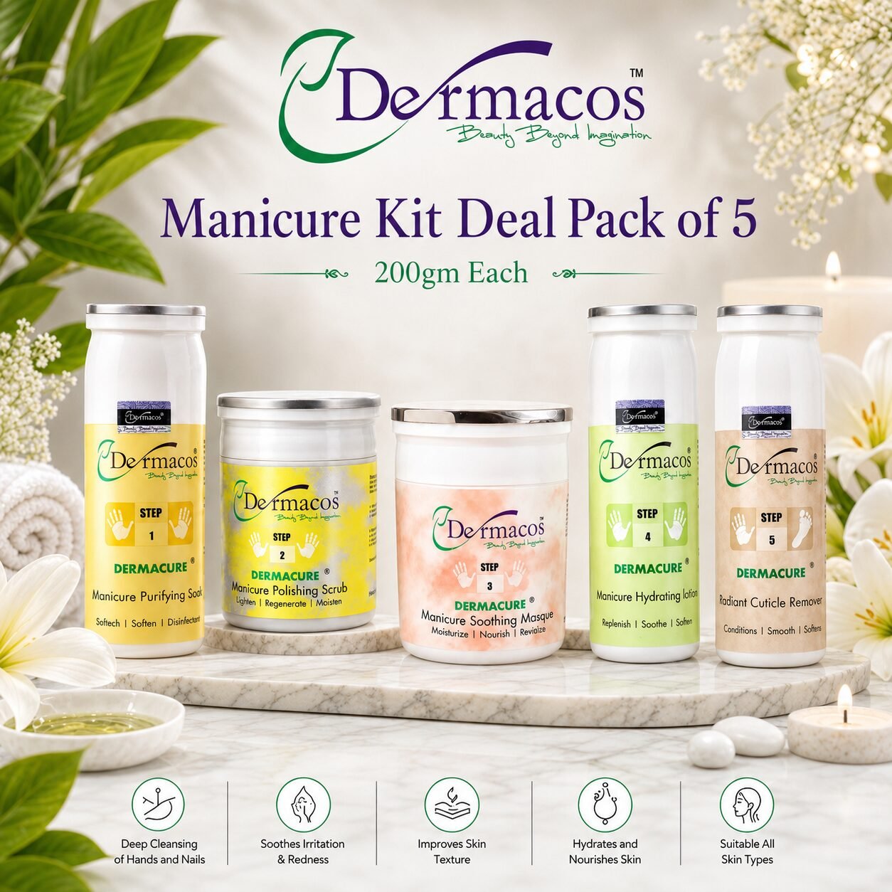 Dermacos Manicure Kit (200ml Each) Pack of 5 — view 1