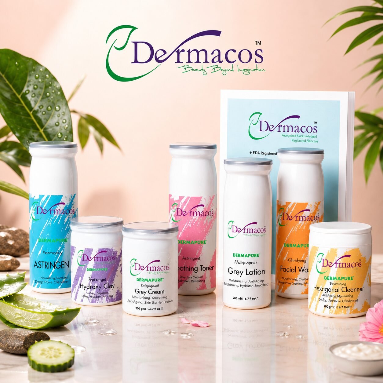 Dermacos Oily Acne Skin Facial Kit (Pack of 8) — view 1