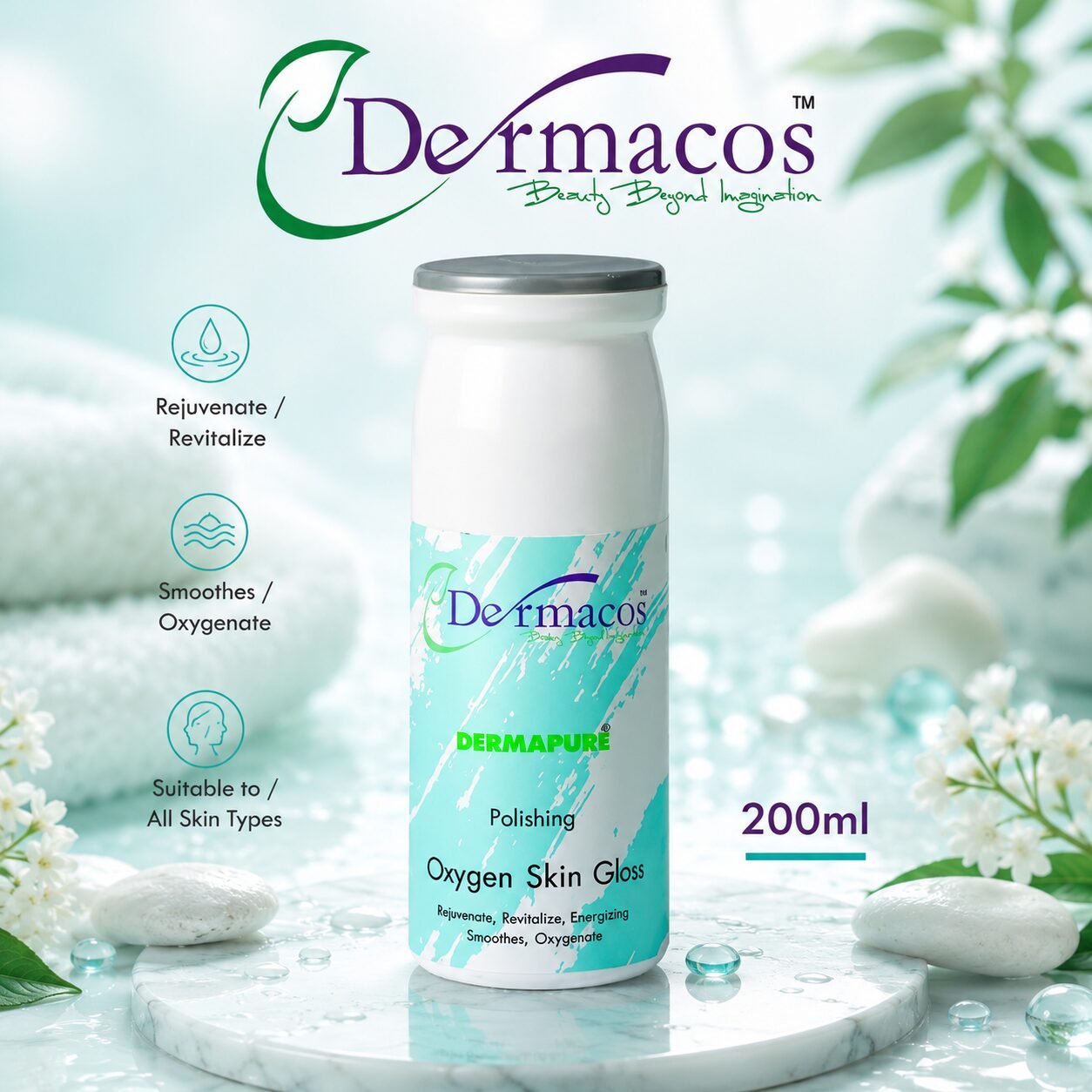 Dermacos Oxygen Skin Gloss (200ml) — view 1