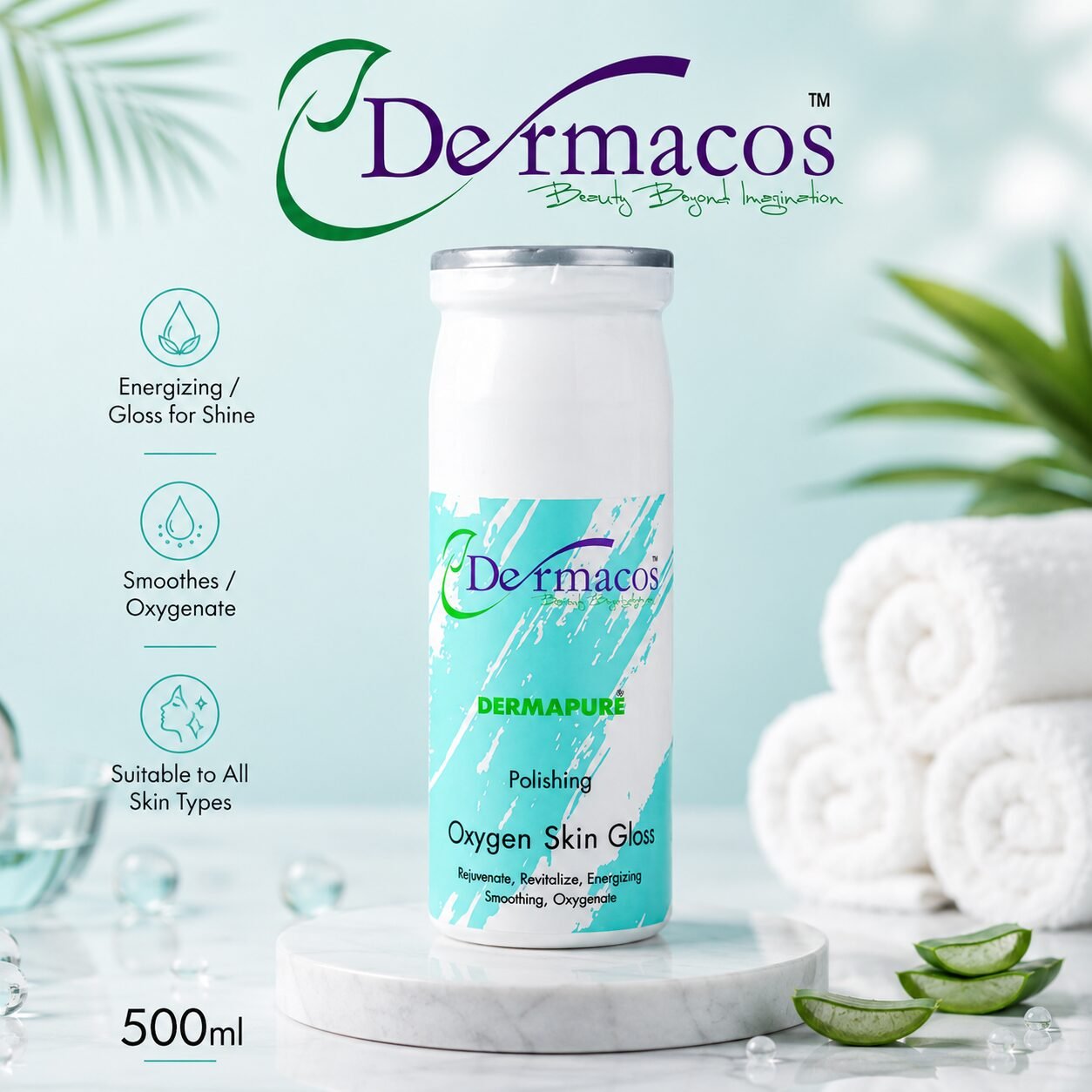 Dermacos Oxygen Skin Gloss (500ml) — view 1