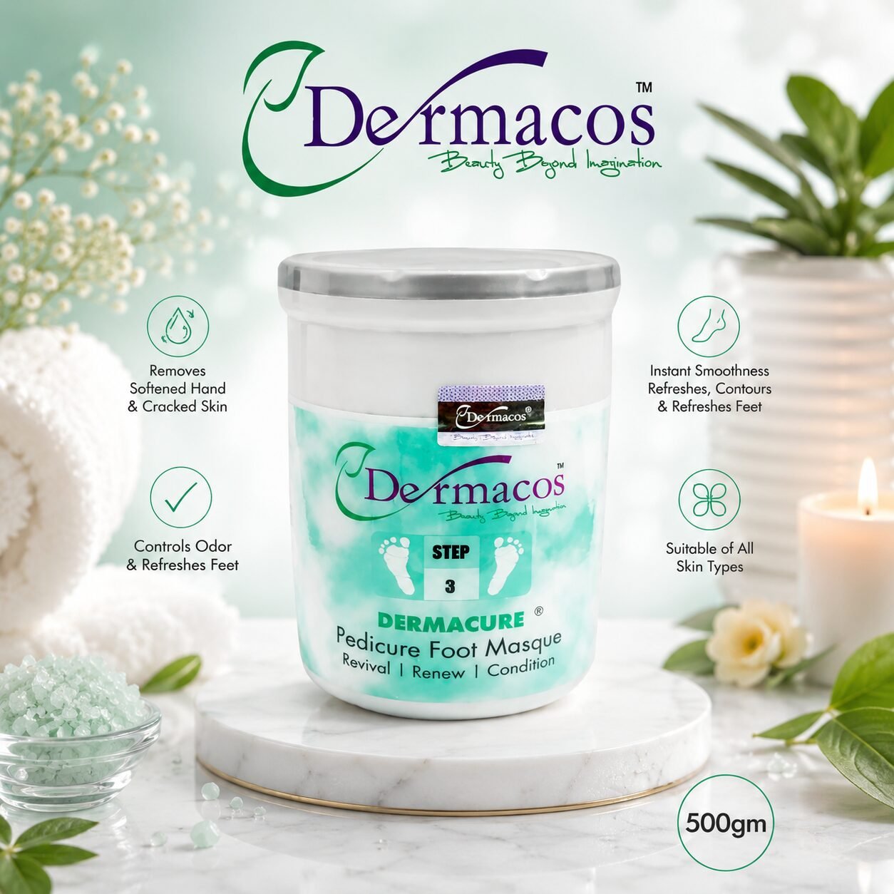 Dermacos Pedicure Foot Masque (500gm) — view 1