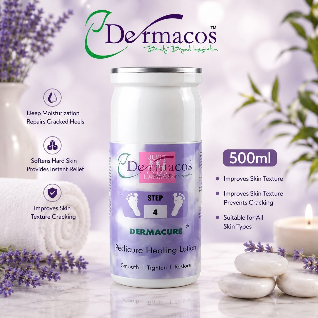 Dermacos Pedicure Healing Lotion (500ml) — view 1