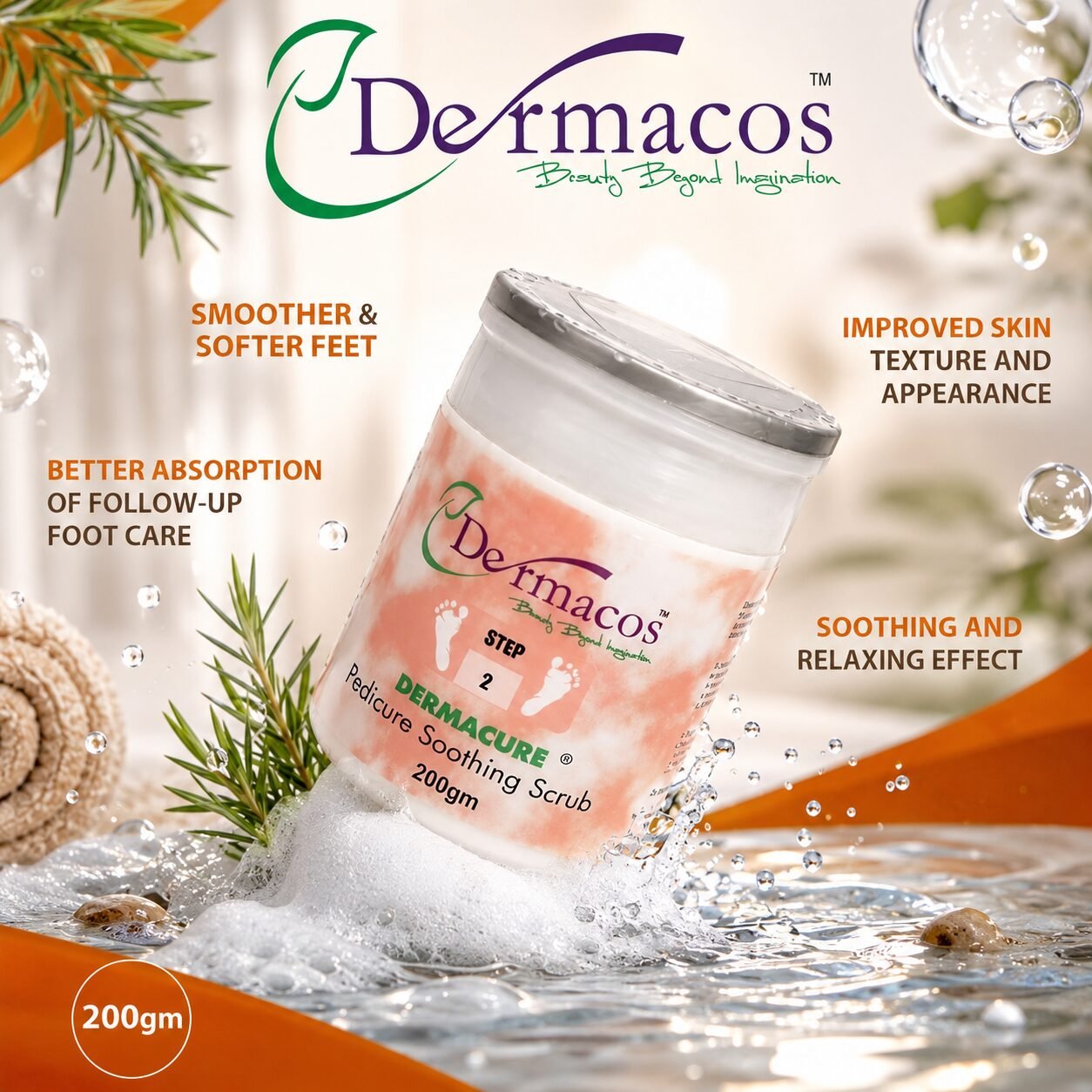 Dermacos Pedicure Soothing Scrub (200gm) — view 1