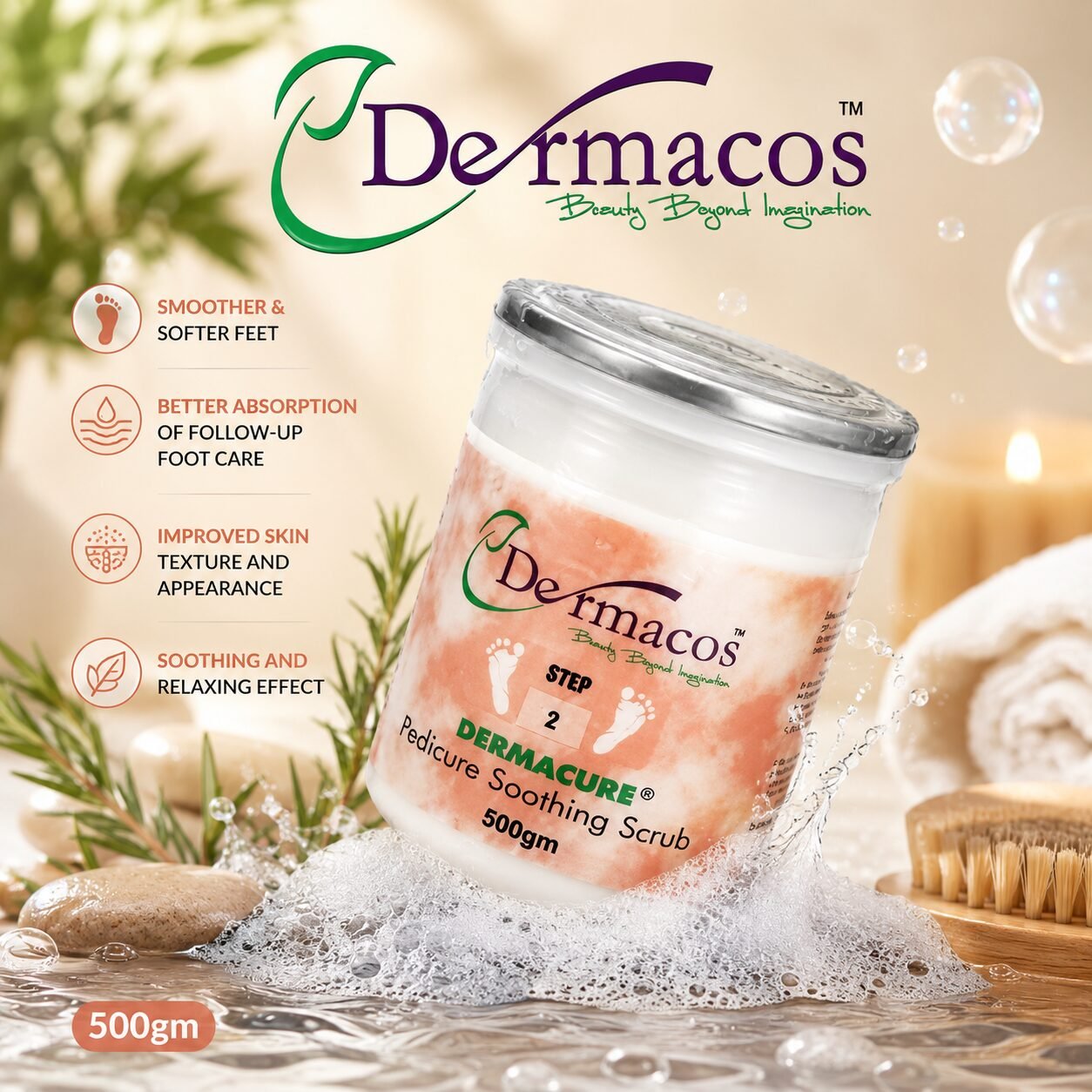 Dermacos Pedicure Soothing Scrub (500gm) — view 1