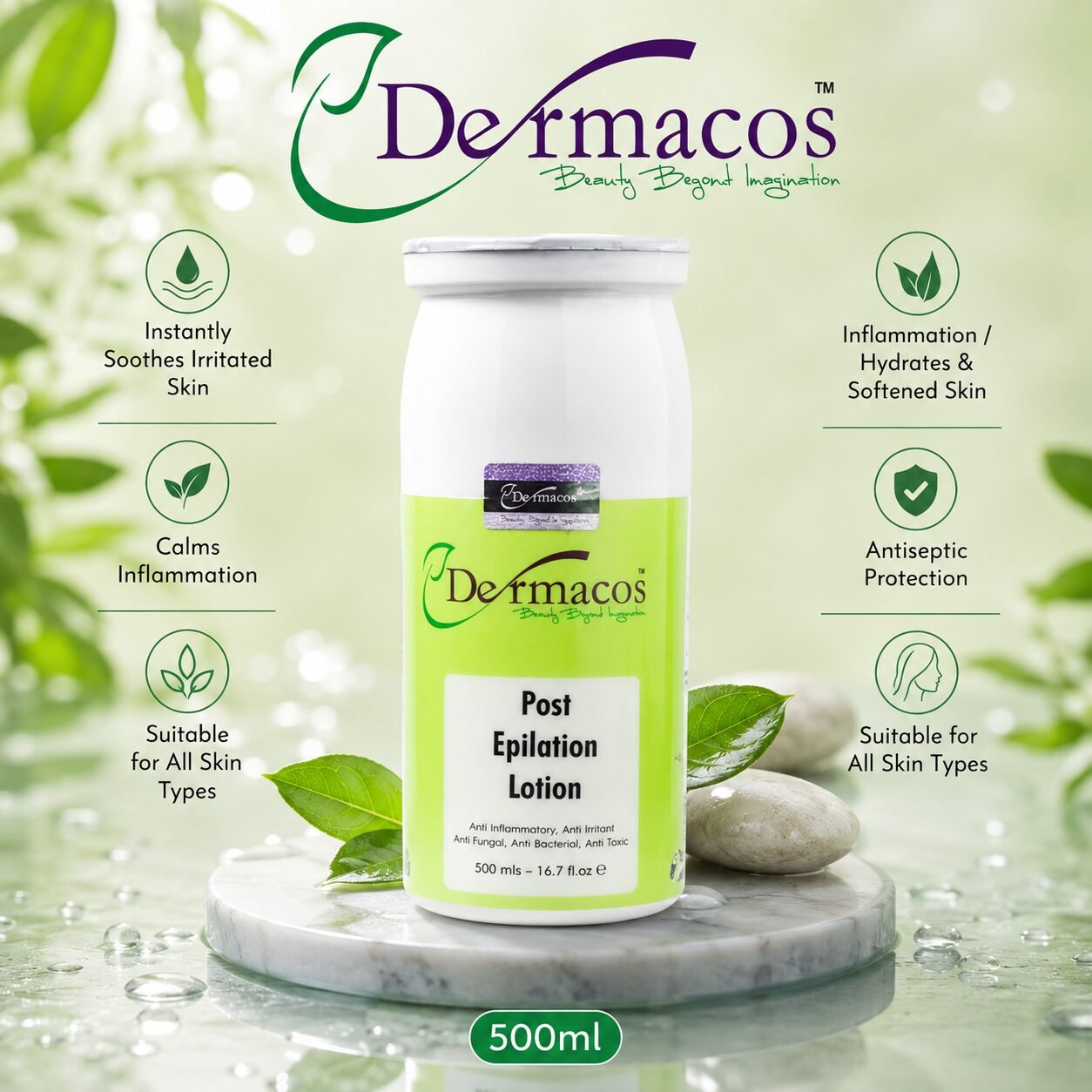 Dermacos Post Epilation Lotion (500ml) — view 1