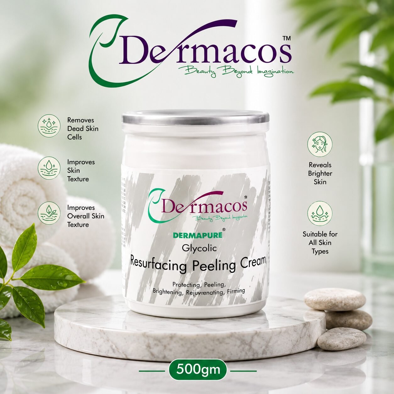 Dermacos Resurfacing Peeling Cream (500gm) — view 1