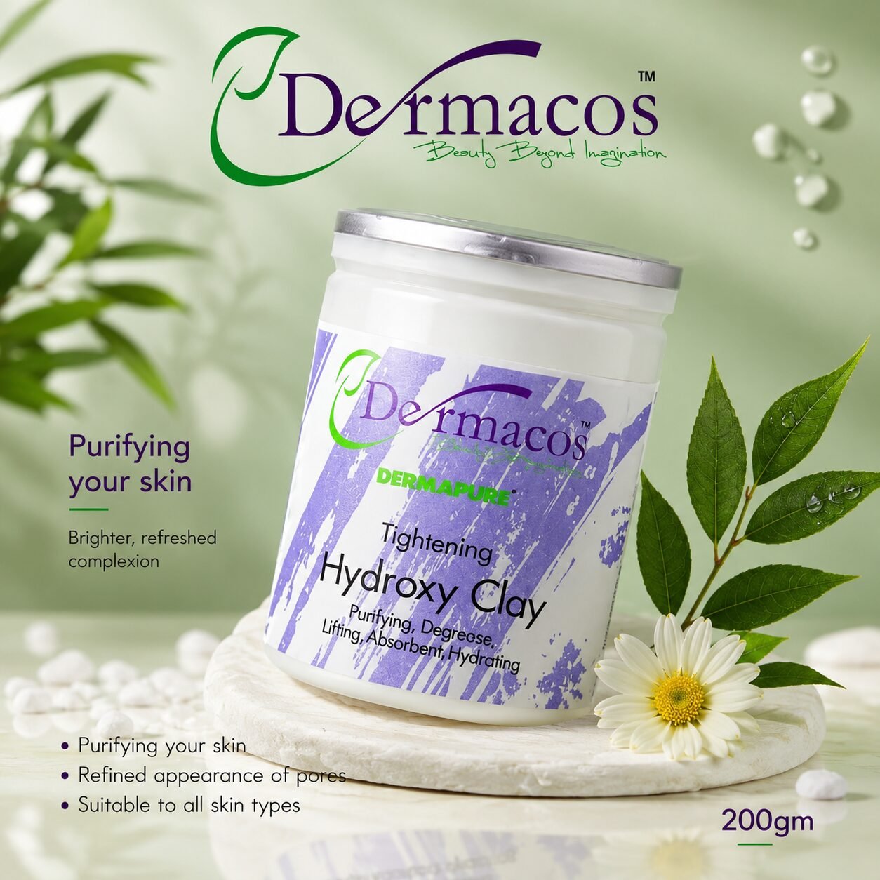 Dermacos Tightening Hydroxy Clay (200gm) — view 1