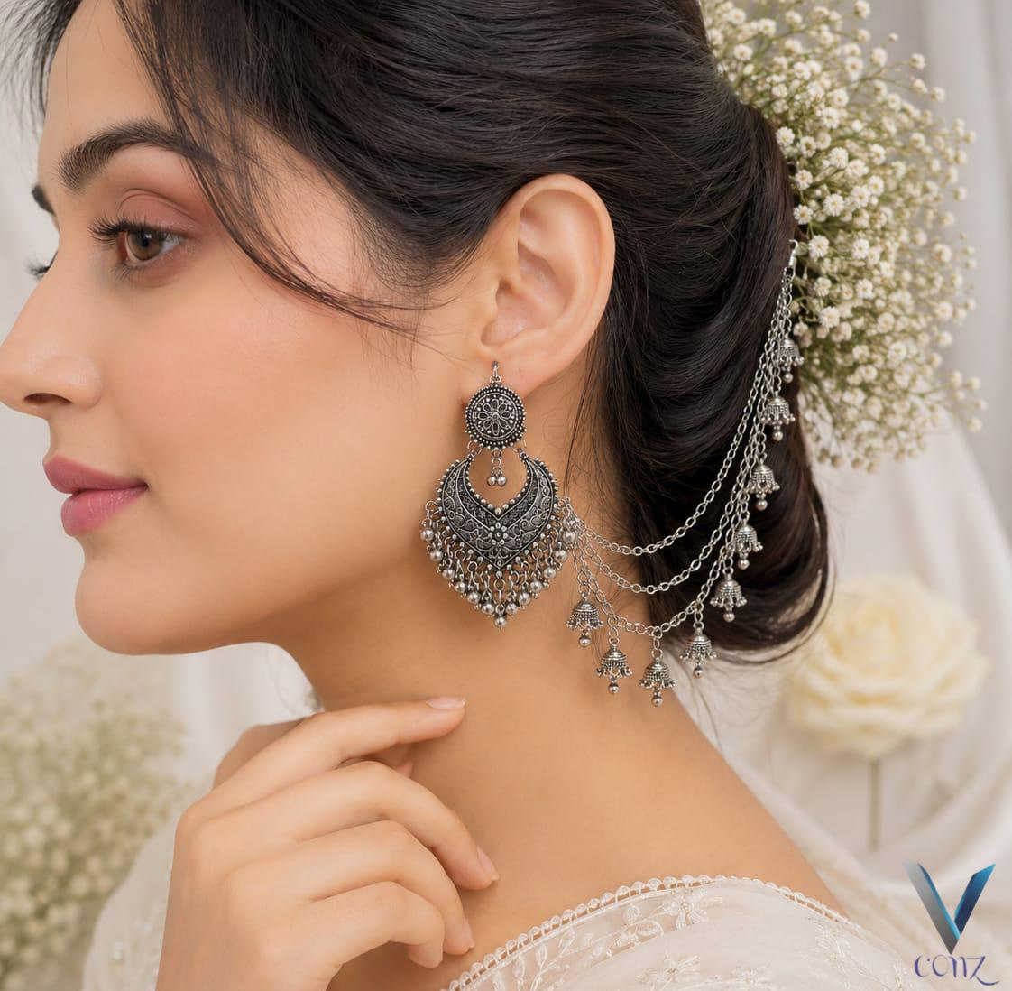 Fancy China Bahubali Sahara Jhumki — view 1