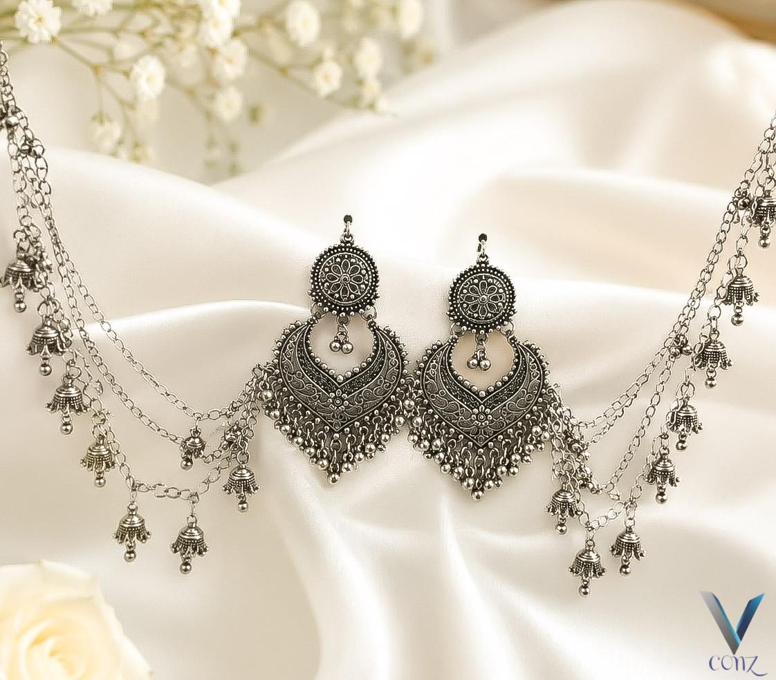 Fancy China Bahubali Sahara Jhumki — view 5