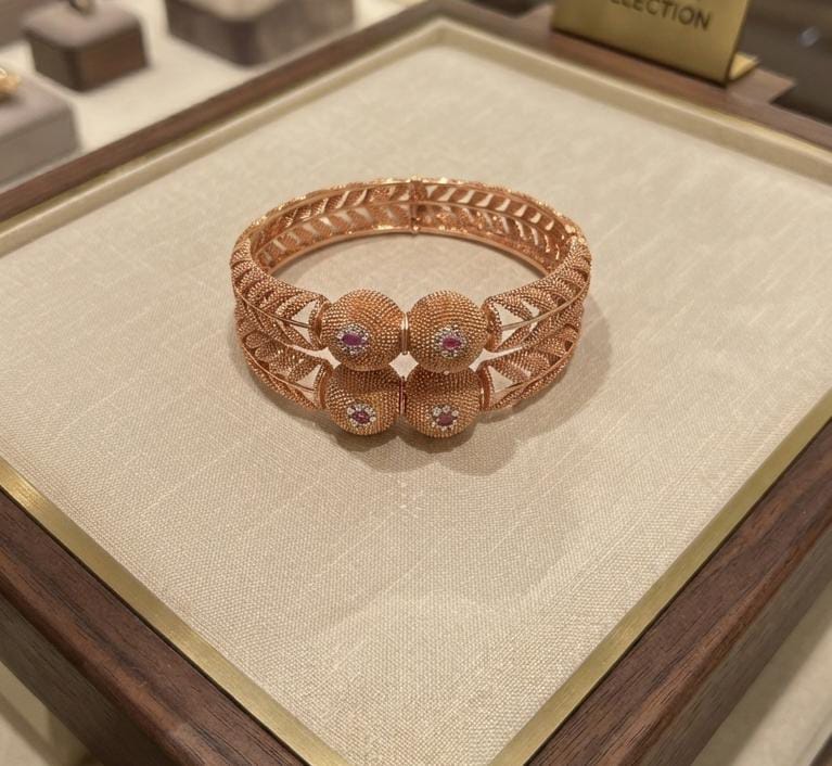 Gold Plated 2 Pieces Bangles — view 4