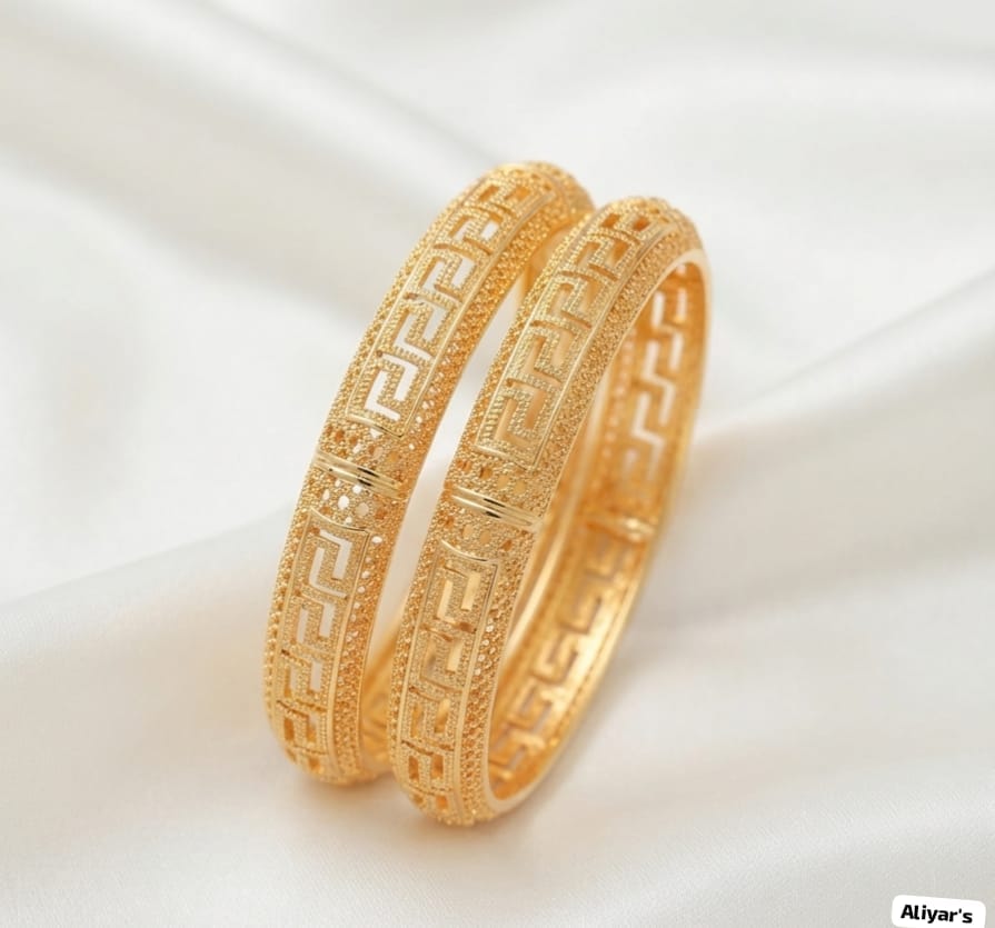 Printed 2 Pieces Gold Plated Kary — view 3