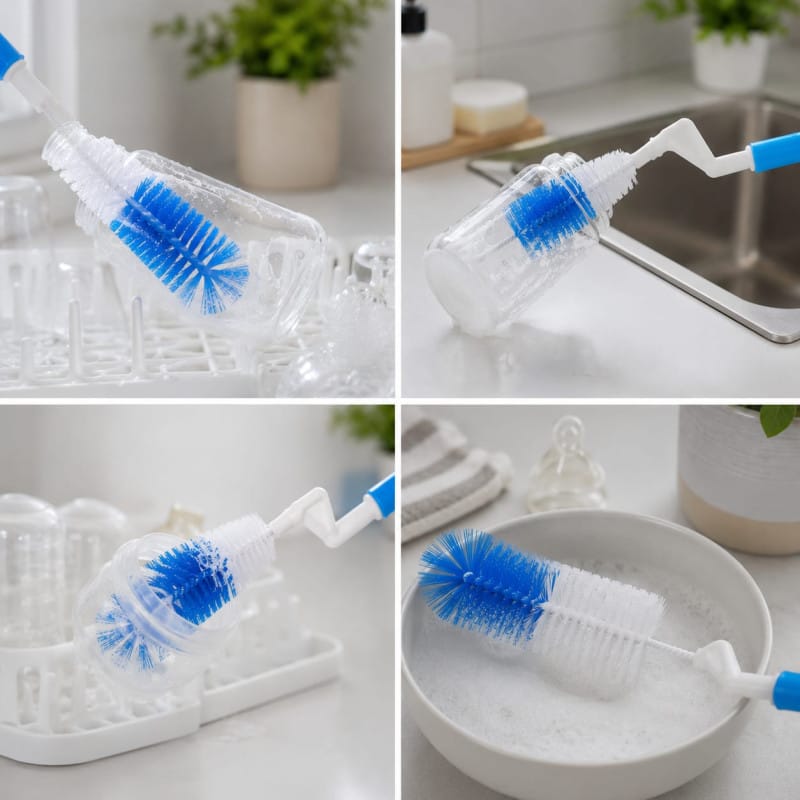 2 Pcs Feeder Cleaning Brush — view 1