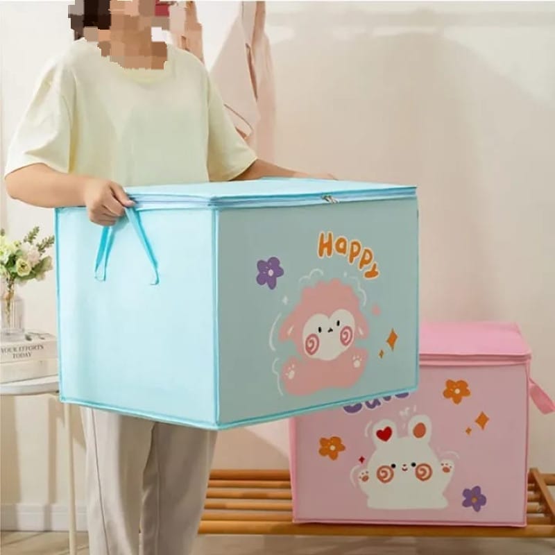 Cartoon Quilt Storage Bag – Clothes & Toy Organizer — view 1