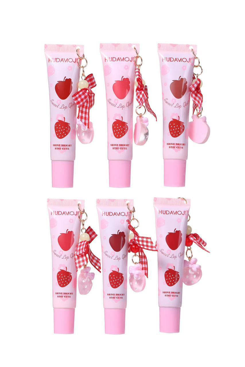 Hudamoji Sweet Strawberry Lip Gloss (6pcs Set) — view 1
