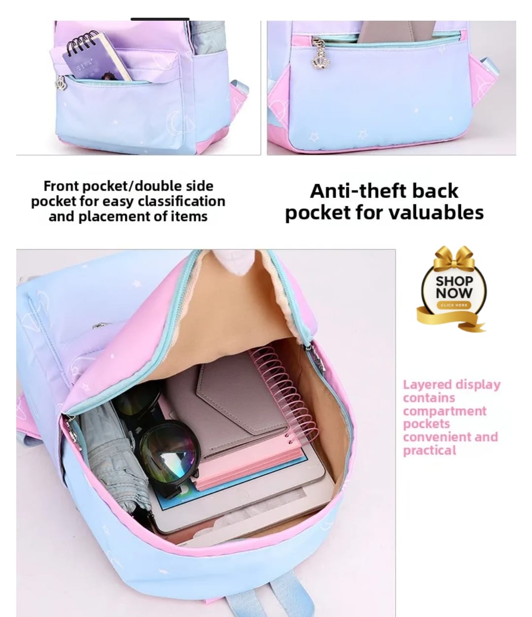 High Quality Imported Backpack & College Bag for Girls — view 4