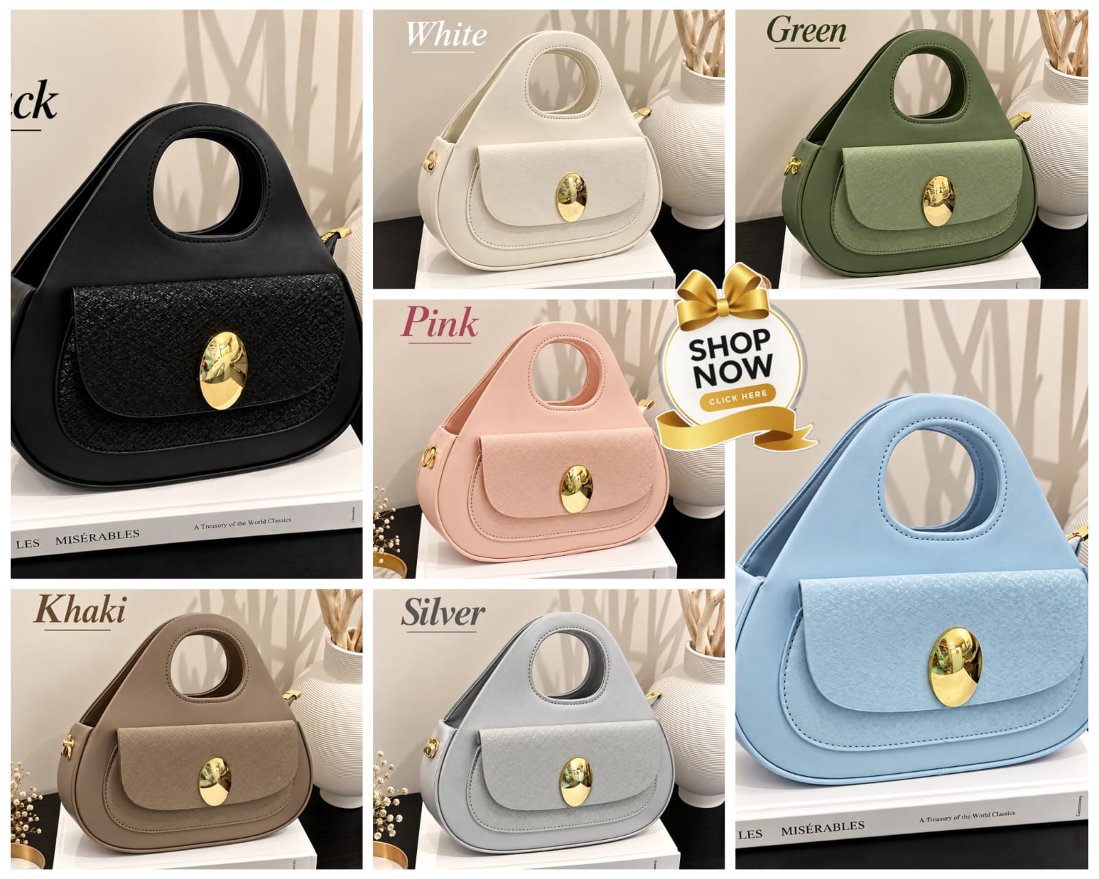 Imported Oval Handle Cross Body Bag for Girls — view 1