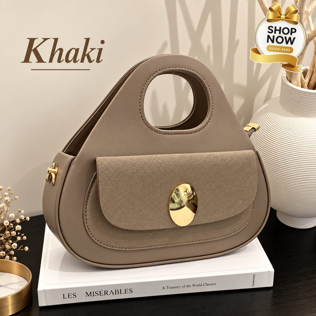 Imported Oval Handle Cross Body Bag for Girls — view 11