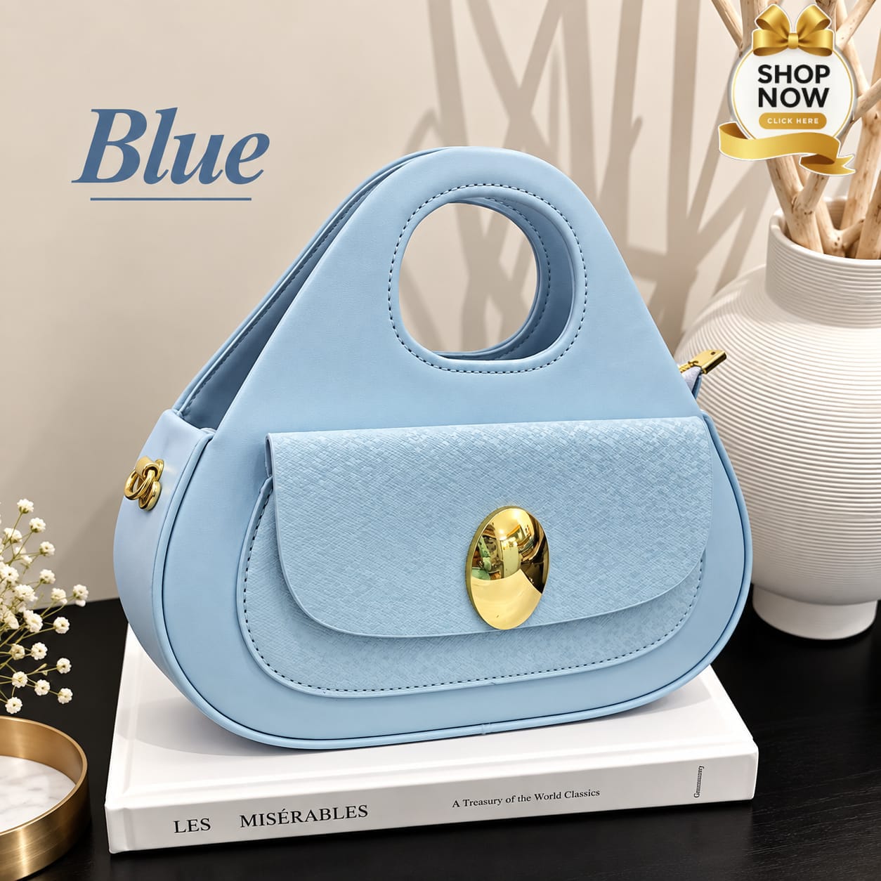 Imported Oval Handle Cross Body Bag for Girls — view 7