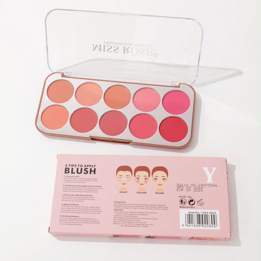 Miss Rose 10 Colors Enduring Blusher Kit — view 1
