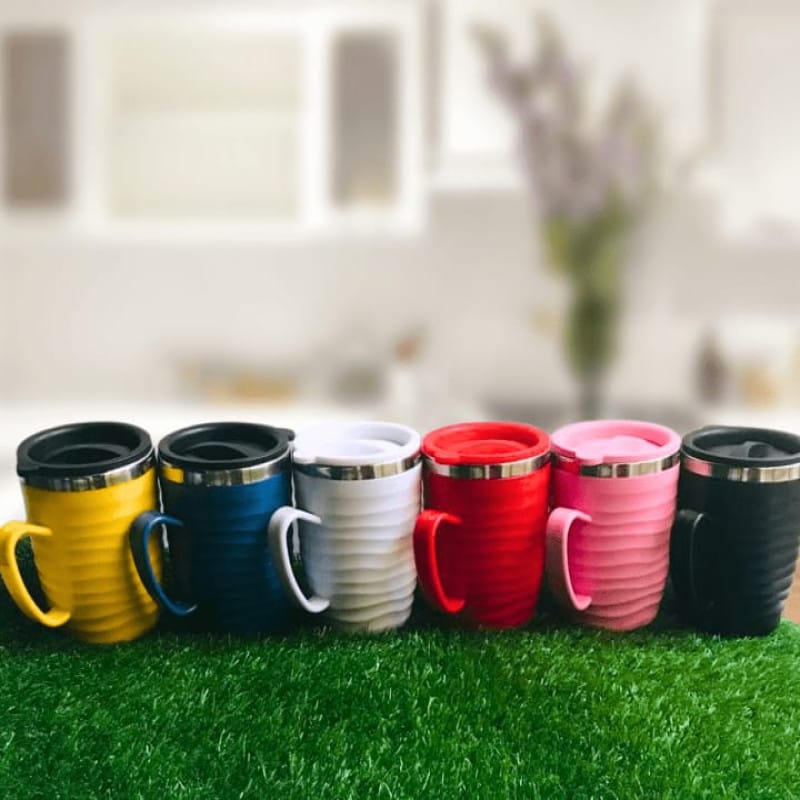 Steelo Stainless Steel Coffee Mug with Cap 400ml — view 2