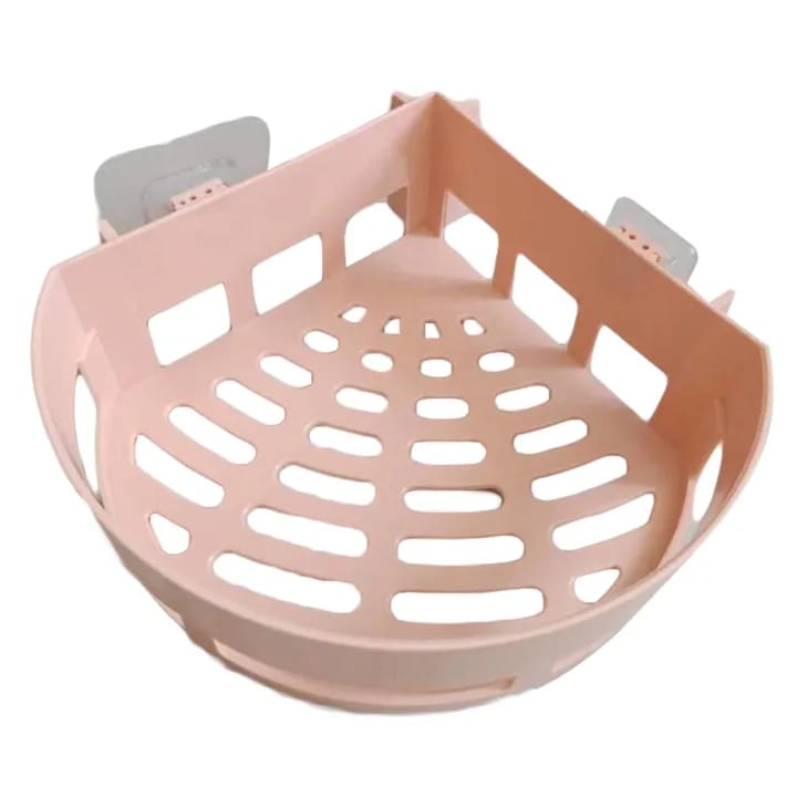 Wall Mount Triangle Corner Shelf Basket — view 2