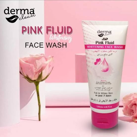Derma Clean Pink Fluid Whitening Face Wash 120ml — view 1