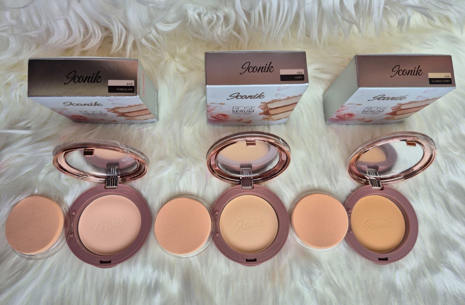 Iconic Rose Matte Powder with Puff — view 1
