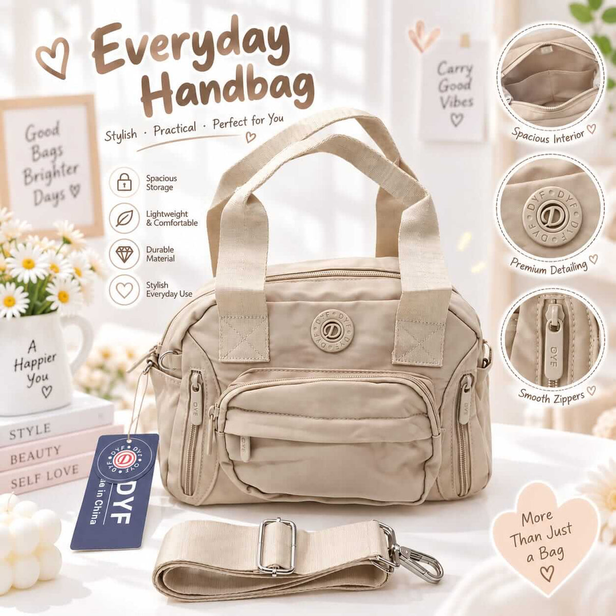 High Quality Big Size Parachute CrossBody Bag — view 1