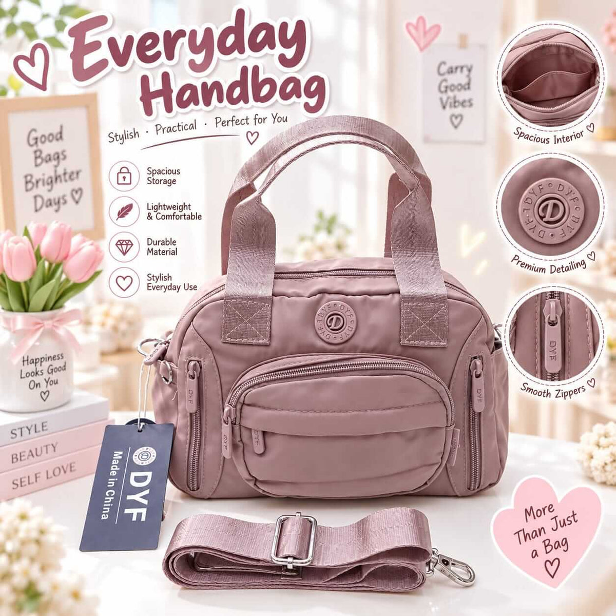 High Quality Big Size Parachute CrossBody Bag — view 2
