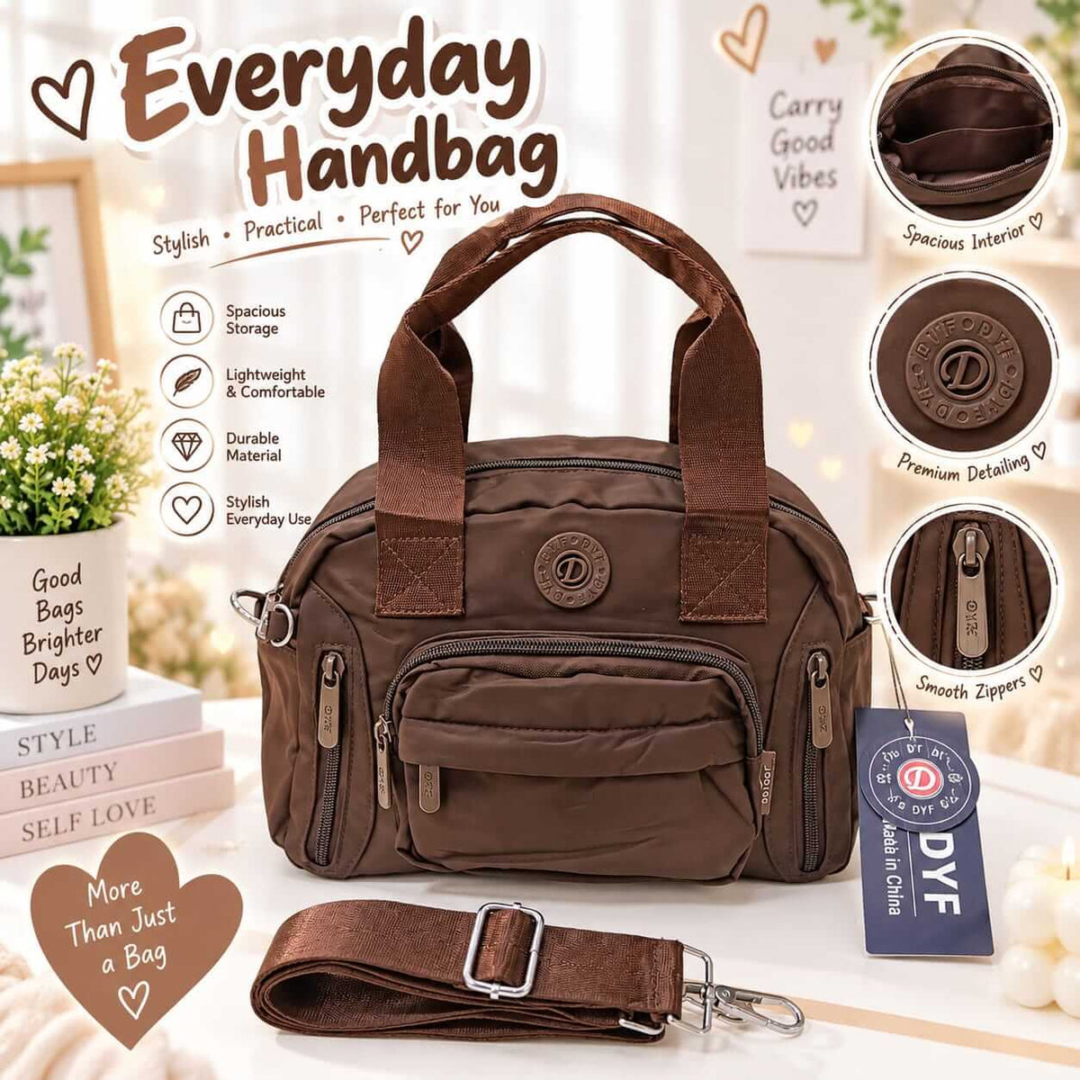 High Quality Big Size Parachute CrossBody Bag — view 5