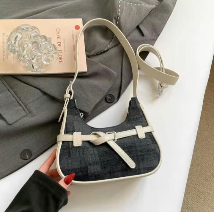 Imported Shoulder Bag with Cherry Keychain & Dust Bag — view 10