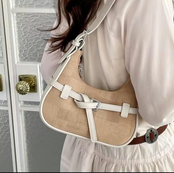 Imported Shoulder Bag with Cherry Keychain & Dust Bag — view 9